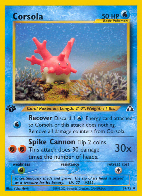 Corsola (37/75) [Neo Discovery 1st Edition] | Devastation Store