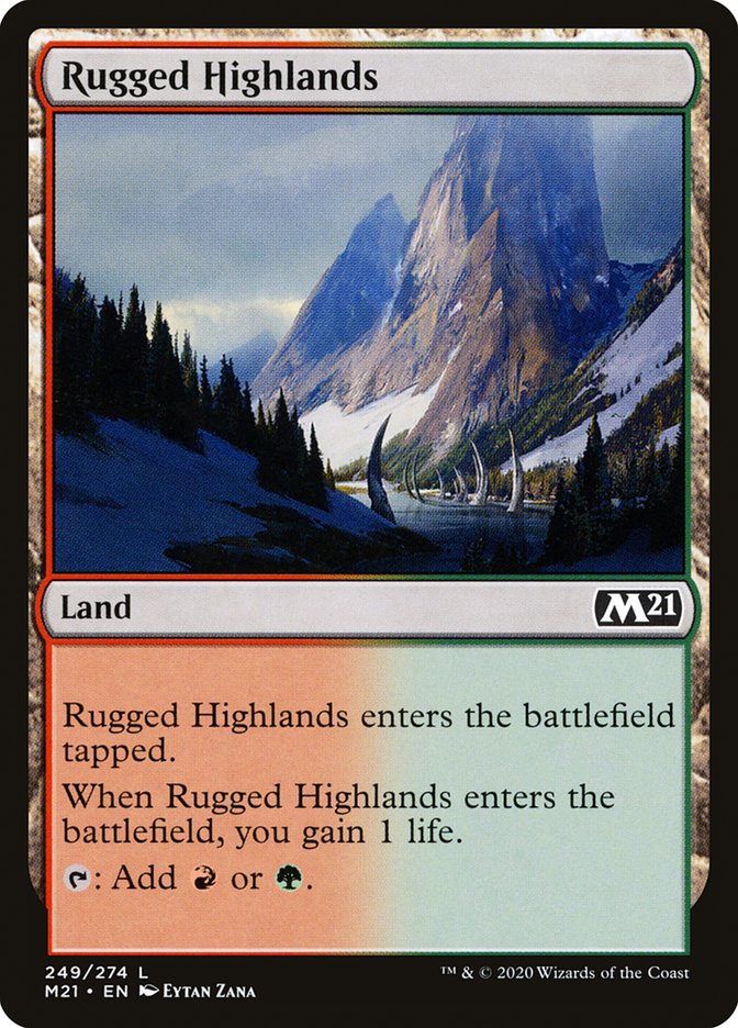 Rugged Highlands [Core Set 2021] | Devastation Store