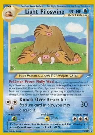 Light Piloswine (26/105) [Neo Destiny Unlimited] | Devastation Store