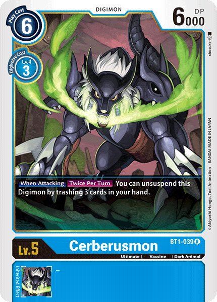 Cerberusmon [BT1-039] [Release Special Booster Ver.1.0] | Devastation Store
