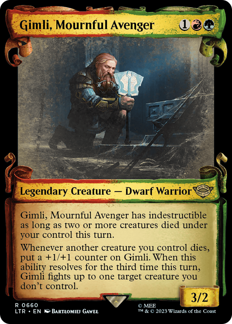 Gimli, Mournful Avenger [The Lord of the Rings: Tales of Middle-Earth Showcase Scrolls] | Devastation Store