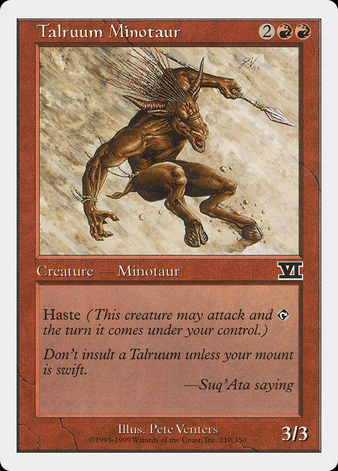 Talruum Minotaur [Classic Sixth Edition] - Devastation Store | Devastation Store