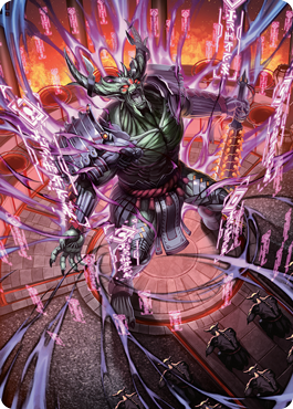Hidetsugu, Devouring Chaos Art Card [Kamigawa: Neon Dynasty Art Series] | Devastation Store