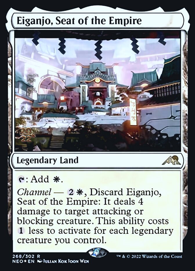 Eiganjo, Seat of the Empire [Kamigawa: Neon Dynasty Prerelease Promos] | Devastation Store