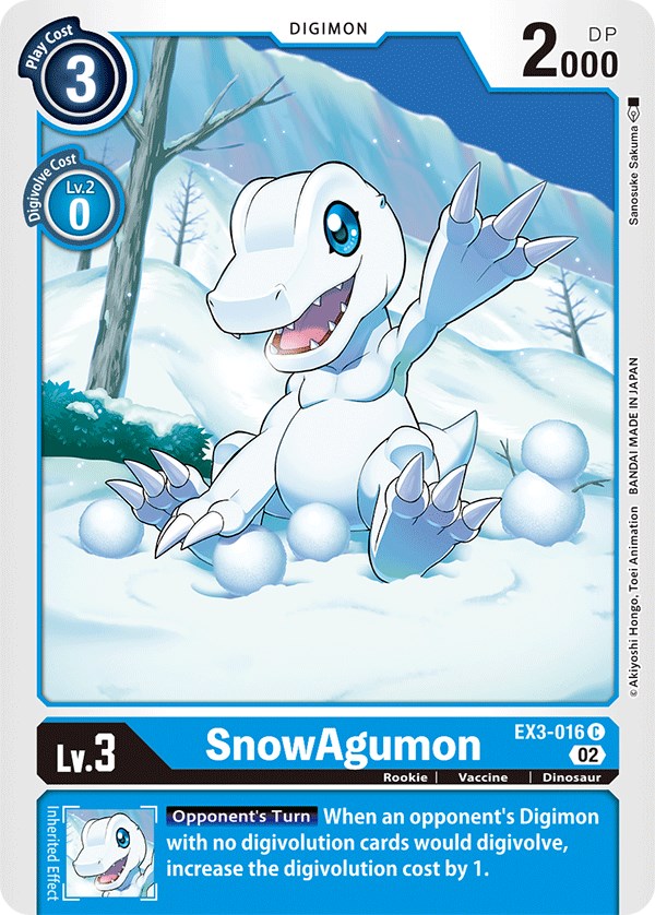 SnowAgumon [EX3-016] [Draconic Roar] | Devastation Store