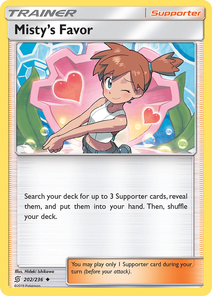 Misty's Favor (202/236) [Sun & Moon: Unified Minds] | Devastation Store