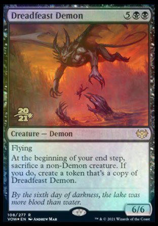 Dreadfeast Demon [Innistrad: Crimson Vow Prerelease Promos] | Devastation Store