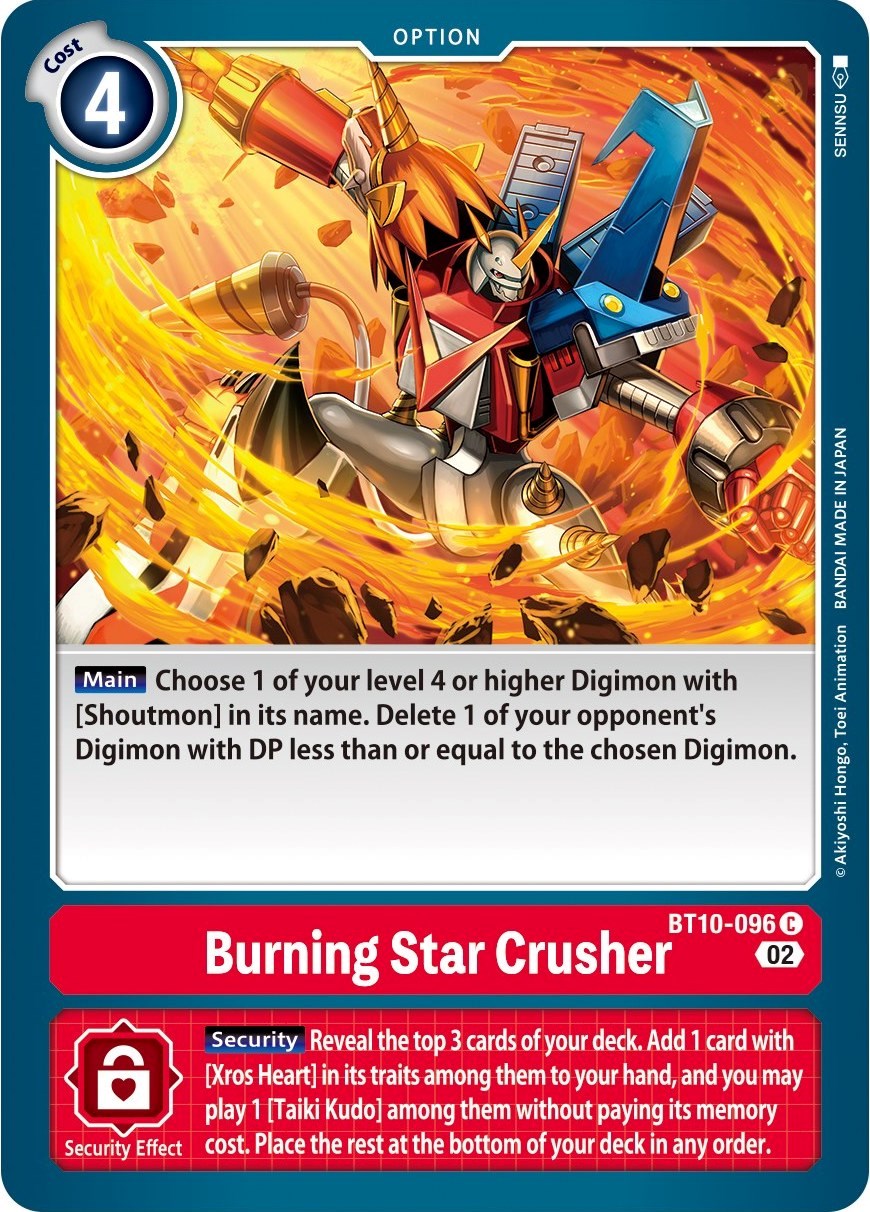 Burning Star Crusher [BT10-096] [Xros Encounter] | Devastation Store