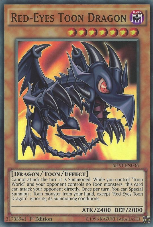 Red-Eyes Toon Dragon [SHVI-EN036] Super Rare | Devastation Store