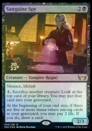 Sanguine Spy [Streets of New Capenna Prerelease Promos] | Devastation Store