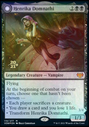 Henrika Domnathi // Henrika, Infernal Seer [Innistrad: Crimson Vow Prerelease Promos] | Devastation Store