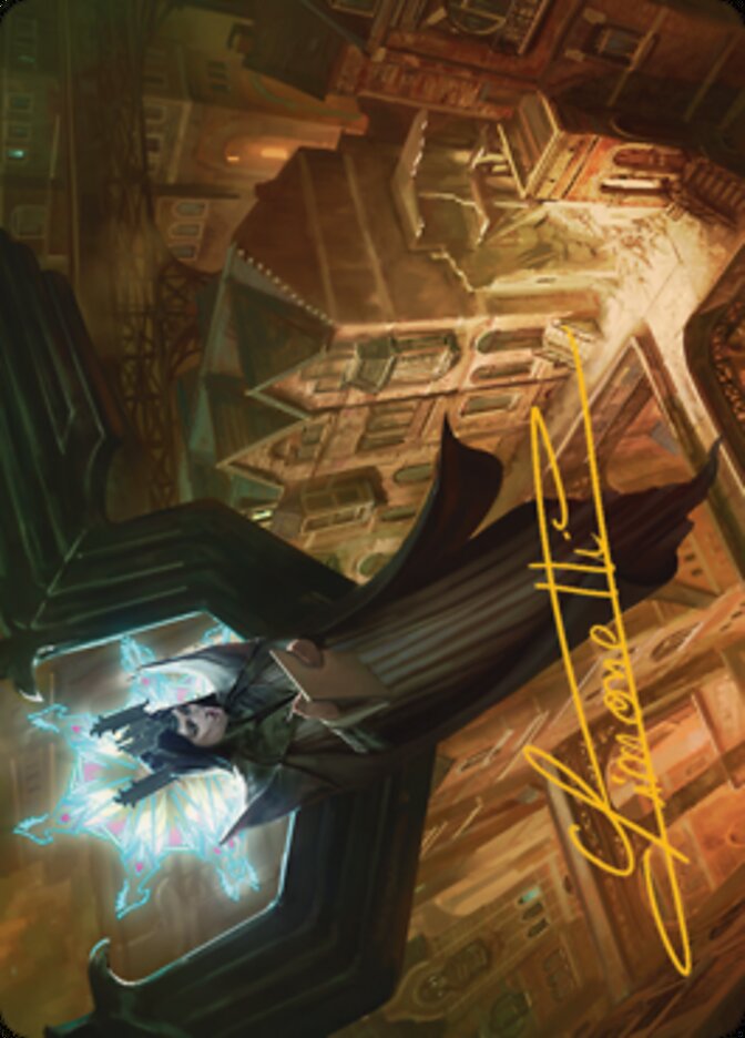 Angelic Sleuth Art Card (Gold-Stamped Signature) [Streets of New Capenna Art Series] | Devastation Store