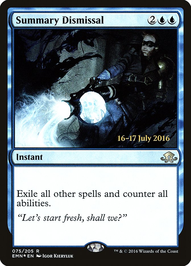 Summary Dismissal  [Eldritch Moon Prerelease Promos] - Devastation Store | Devastation Store