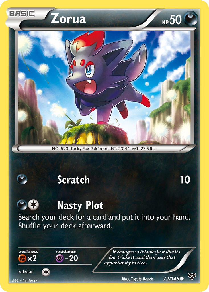 Zorua (72/146) [XY: Base Set] | Devastation Store