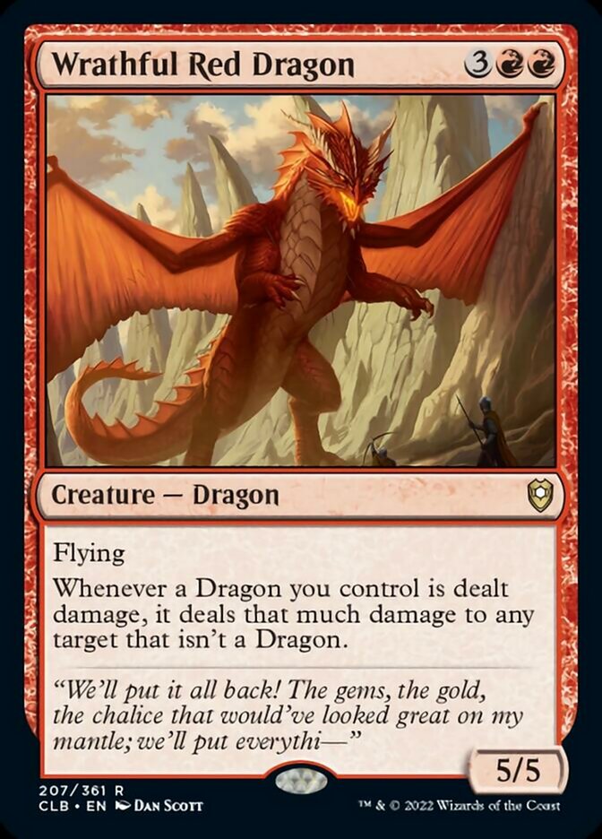 Wrathful Red Dragon [Commander Legends: Battle for Baldur's Gate] | Devastation Store
