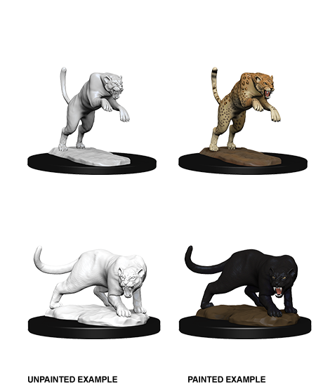D&D Nolzur's Marvelous Miniatures: Panther & Leopard - Devastation Store | Devastation Store