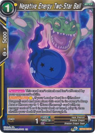 Negative Energy Two-Star Ball (BT10-120) [Rise of the Unison Warrior 2nd Edition] | Devastation Store
