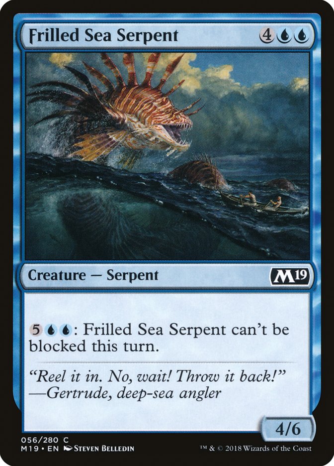 Frilled Sea Serpent [Core Set 2019] | Devastation Store