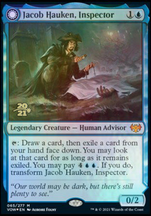 Jacob Hauken, Inspector // Hauken's Insight [Innistrad: Crimson Vow Prerelease Promos] | Devastation Store