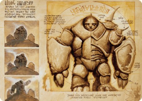 Precursor Golem Art Card [The Brothers' War Art Series] | Devastation Store