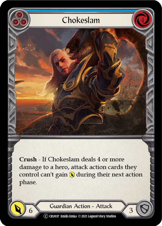 Chokeslam (Blue) [CRU037] Unlimited Normal | Devastation Store