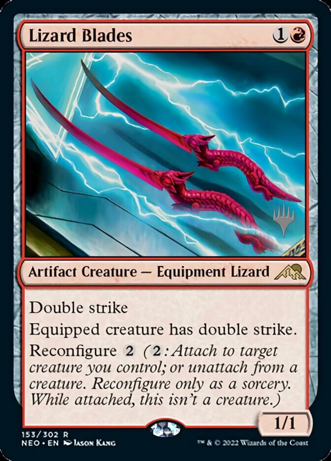 Lizard Blades (Promo Pack) [Kamigawa: Neon Dynasty Promos] | Devastation Store