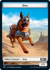 Dog // Griffin Double-sided Token [Core Set 2021 Tokens] | Devastation Store