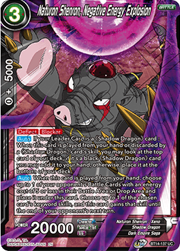 Naturon Shenron, Negative Energy Explosion (BT14-137) [Cross Spirits] | Devastation Store