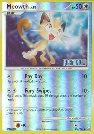 Meowth (106/146) [Burger King Promos: 2009 Collection] | Devastation Store
