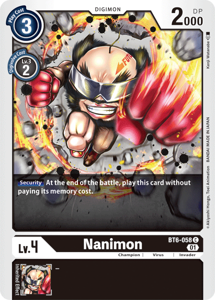 Nanimon [BT6-058] [Double Diamond] | Devastation Store