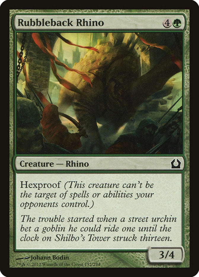 Rubbleback Rhino [Return to Ravnica] - Devastation Store | Devastation Store