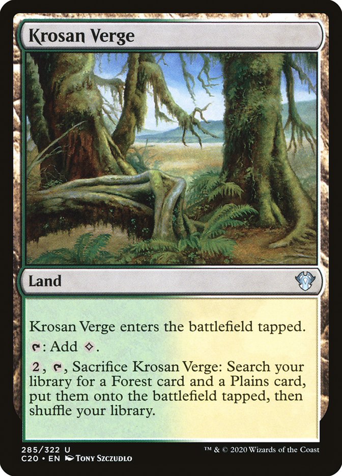 Krosan Verge [Commander 2020] | Devastation Store