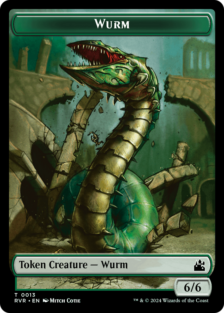 Wurm Token [Ravnica Remastered Tokens] | Devastation Store