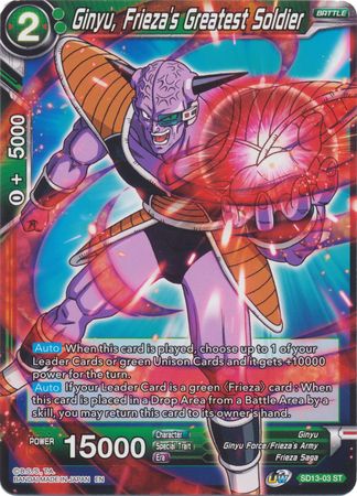 Ginyu, Frieza's Greatest Soldier (Starter Deck - Clan Collusion) [SD13-03] | Devastation Store