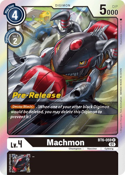 Machmon [BT6-059] [Double Diamond Pre-Release Cards] | Devastation Store