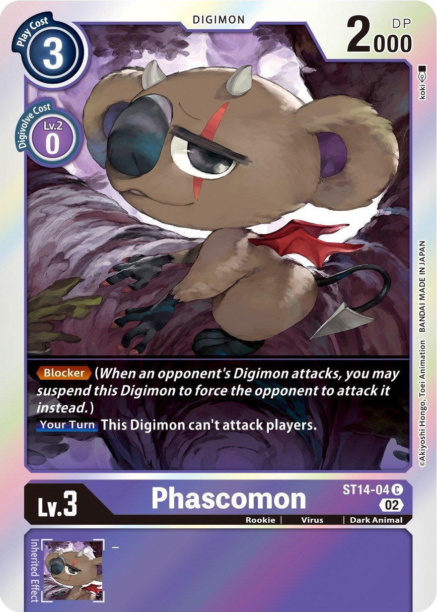 Phascomon [ST14-04] [Starter Deck: Beelzemon Advanced Deck Set] | Devastation Store