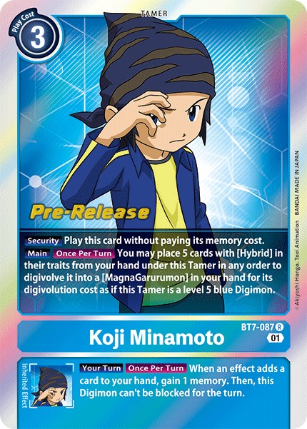 Koji Minamoto [BT7-087] [Next Adventure Pre-Release Cards] | Devastation Store