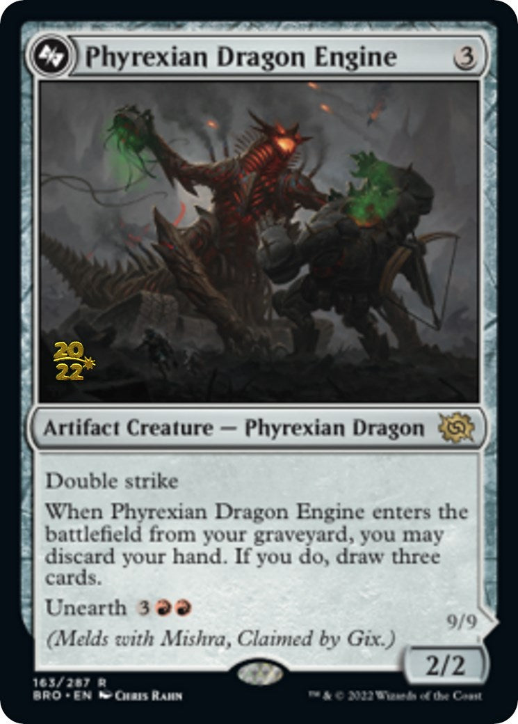 Phyrexian Dragon Engine [The Brothers' War Prerelease Promos] | Devastation Store