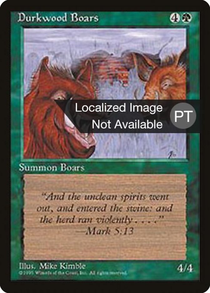 Durkwood Boars [Fourth Edition (Foreign Black Border)] | Devastation Store