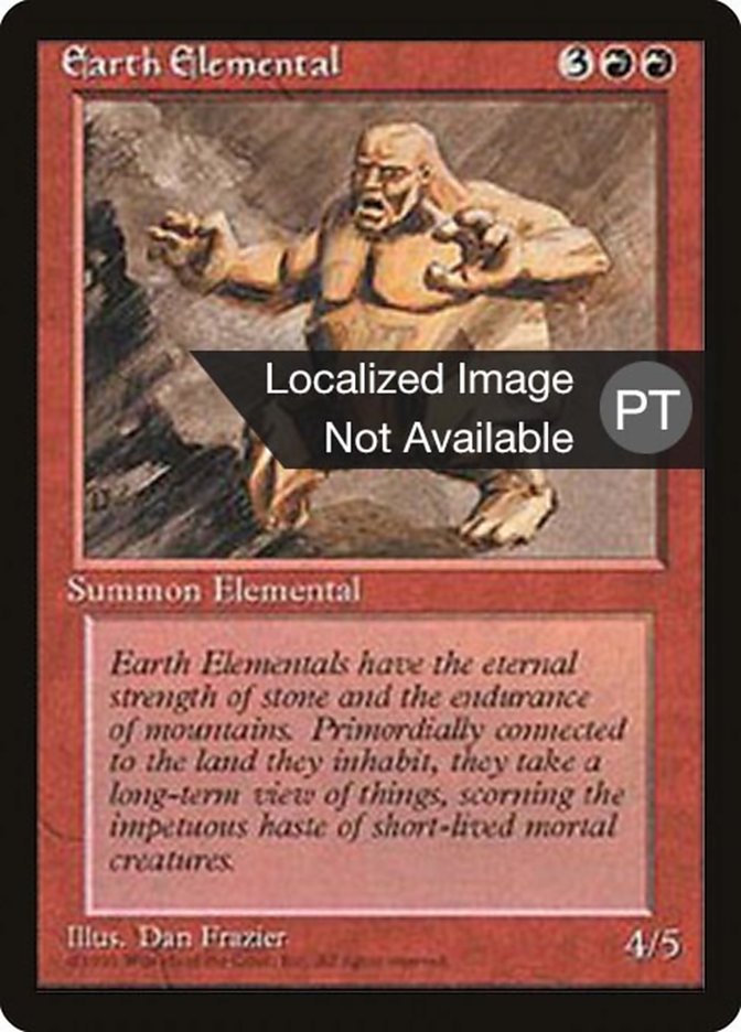 Earth Elemental [Fourth Edition (Foreign Black Border)] | Devastation Store