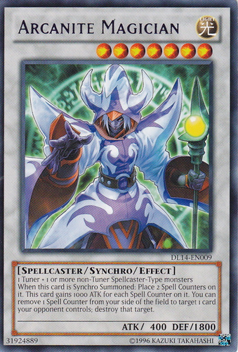 Arcanite Magician (Blue) [DL14-EN009] Rare | Devastation Store