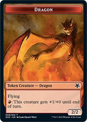 Dragon // Elf Warrior Double-sided Token [Game Night: Free-for-All] | Devastation Store
