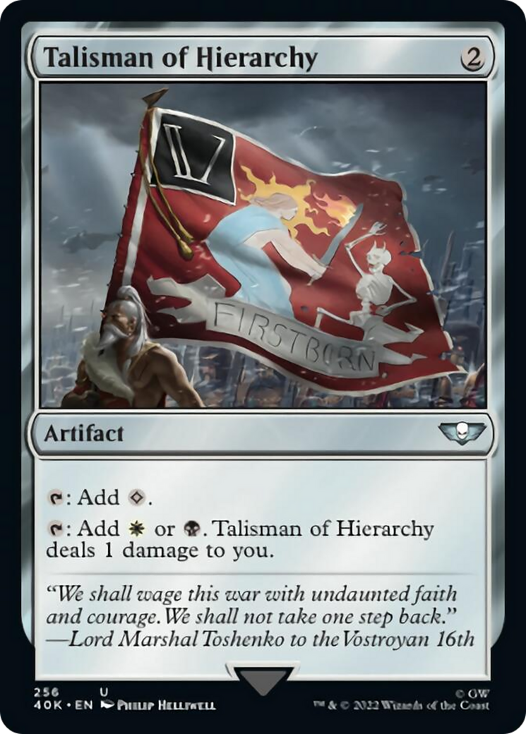 Talisman of Hierarchy (Surge Foil) [Universes Beyond: Warhammer 40,000] | Devastation Store