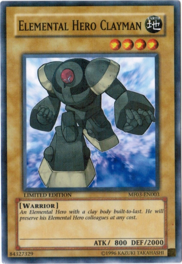 Elemental Hero Clayman [MF03-EN003] Parallel Rare | Devastation Store