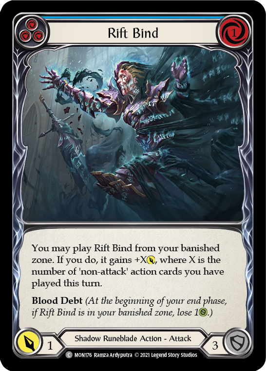 Rift Bind (Blue) [MON176] 1st Edition Normal - Devastation Store | Devastation Store