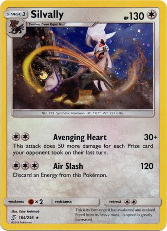 Silvally (184/236) (Cosmos Holo) [Sun & Moon: Unified Minds] | Devastation Store
