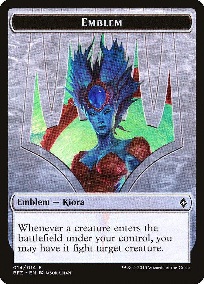 Kiora, Master of the Depths Emblem [Battle for Zendikar Tokens] - Devastation Store | Devastation Store