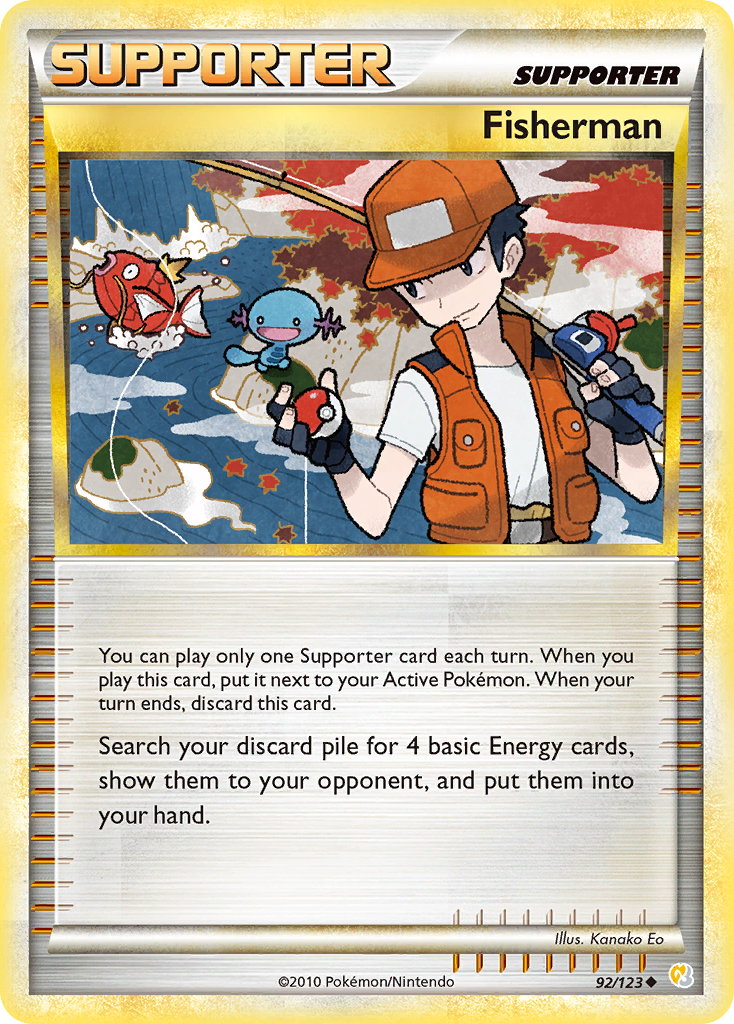 Fisherman (92/123) [HeartGold & SoulSilver: Base Set] | Devastation Store