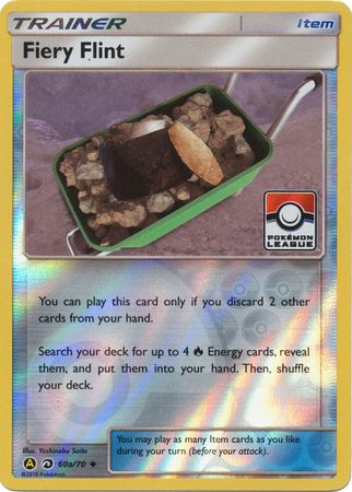 Fiery Flint (60a/70) (League Promo) [Sun & Moon: Dragon Majesty] | Devastation Store