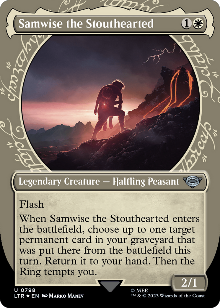 Samwise the Stouthearted (Showcase) (Surge Foil) [The Lord of the Rings: Tales of Middle-Earth] | Devastation Store